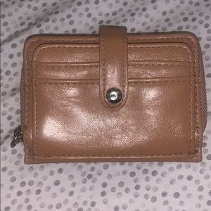 Mini tan wallet